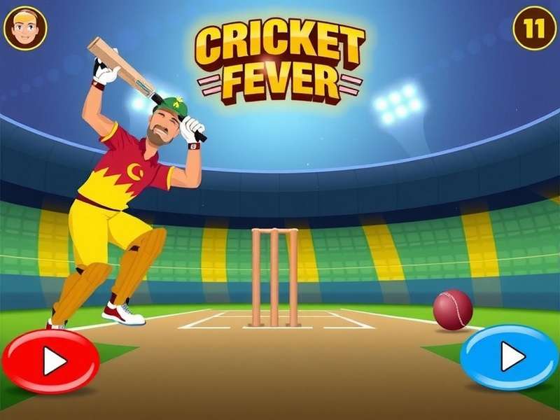 Cricket Fever Mobile Game Interface Cricket Fever Game Screenshot